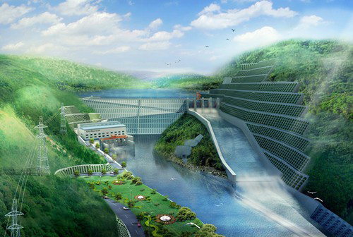 大路镇老挝南塔河1号水电站项目